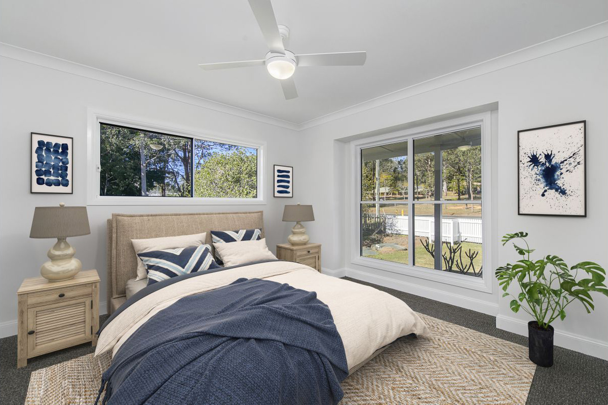 Coastal Hamptons Home, Main Bedroom