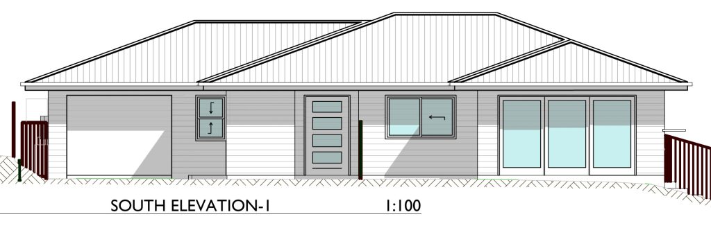 Elevation Drawing for Oxley Grove Dual Occupancy Unit 1