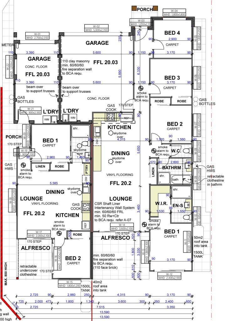 Stables Way, House & Granny Flat, Floor Plan