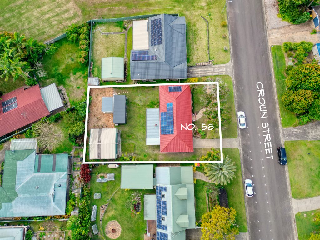 Aerial View of the Pod, installed in the rear yard.
