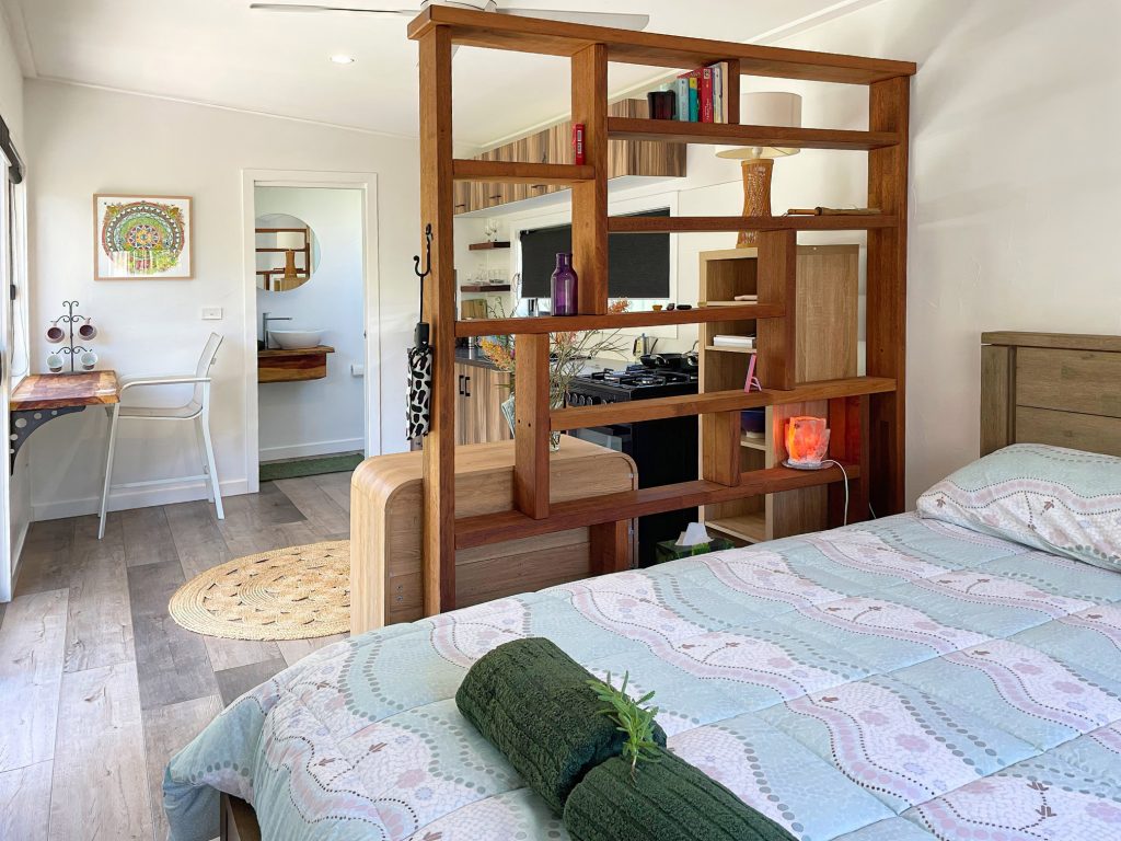 The Pod's Bedroom Area.
