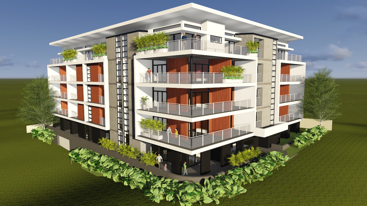 Port Macquarie Apartment Building, 3D view