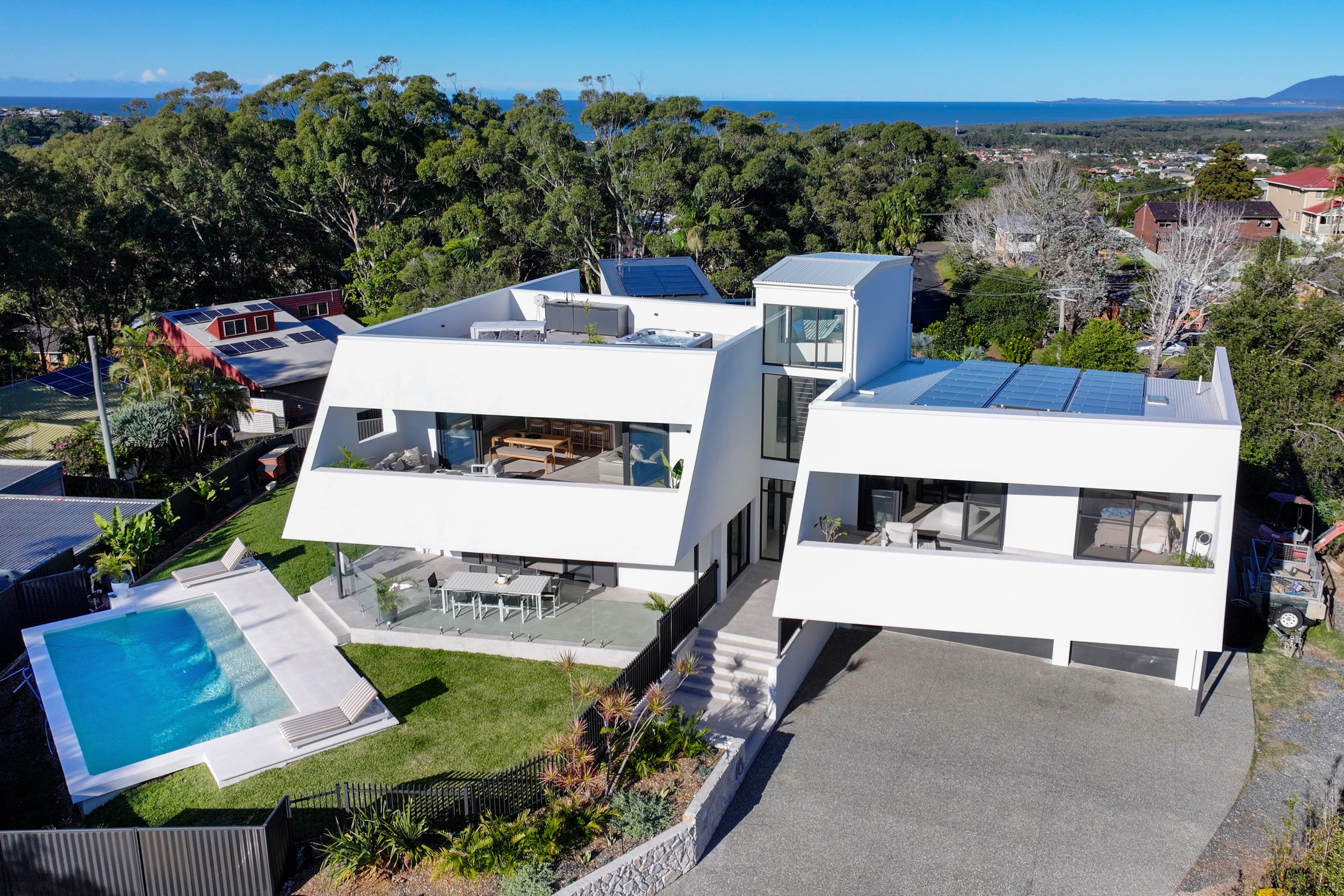 Aerial View of Transit Hill House, Port Macquarie